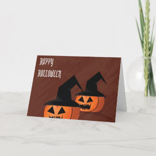 Gruselige Halloween-Karte Karte