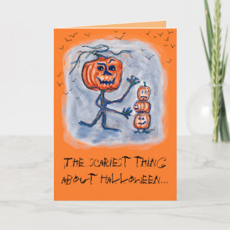 Gruselige Halloween-Karte Karte