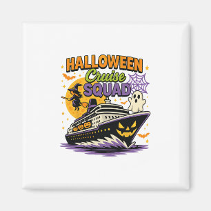 Gruselige Halloween-Kreuzfahrt-Mannschaft passende Magnet