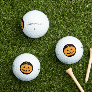 gruselige Halloween-Kürbiszeit Golfball
