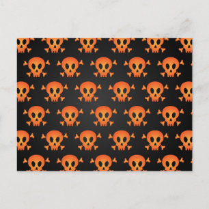 Gruselige Halloween-Nacht Postkarte