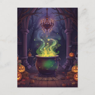Gruselige Halloween-Nacht-Postkarte Postkarte