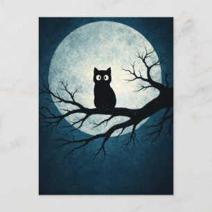 Gruselige Halloween-Nacht-Postkarte Postkarte