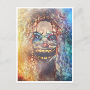 Gruselige Halloween-Nacht-Postkarte Postkarte