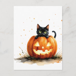 Gruselige Halloween-Nacht-Postkarte Postkarte
