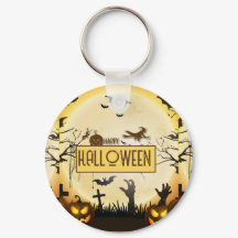 Gruselige Halloween-Nacht verzaubertes Herbst-Desi