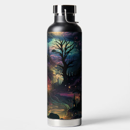 GRUSELIGE HALLOWEEN NACHTSZENE TRINKFLASCHE