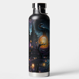 GRUSELIGE HALLOWEEN NACHTSZENE TRINKFLASCHE