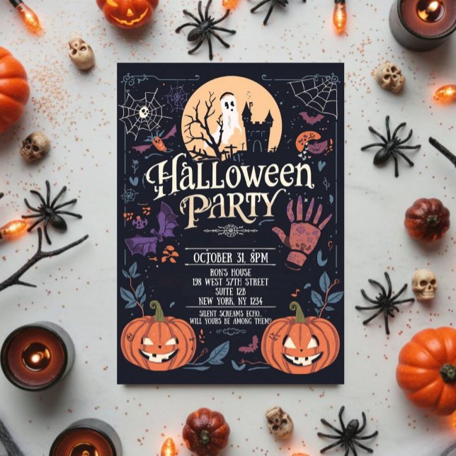 Gruselige Halloween-Party Einladung (Von Creator hochgeladen)