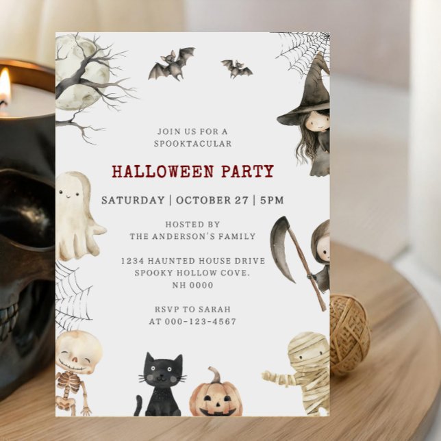 Gruselige Halloween-Party Einladung (Von Creator hochgeladen)