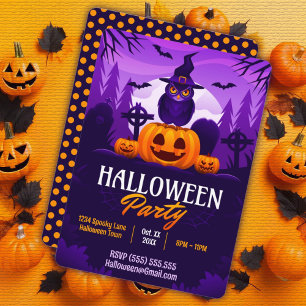 Gruselige Halloween-Party Einladung