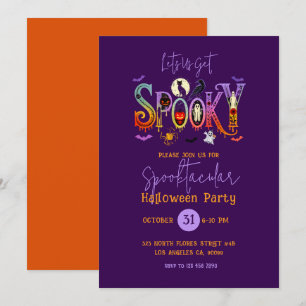 Gruselige Halloween-Party-Einladung Einladung