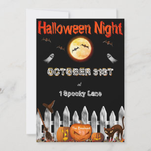 Gruselige Halloween-Party-Einladung Einladung