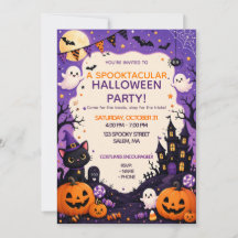 Gruselige Halloween-Party-Einladung