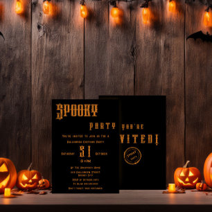 Gruselige Halloween-Party-Einladung Einladung