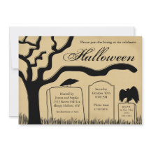 Gruselige Halloween-Party-Einladung