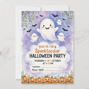 Gruselige Halloween-Party-Einladung Einladung