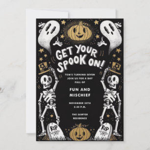 Gruselige Halloween-Party-Einladung Einladung