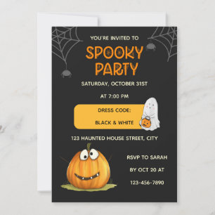 Gruselige Halloween-Party-Einladung Einladung