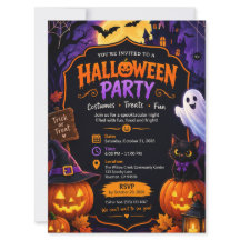 Gruselige Halloween-Party-Einladung – Lustig & Fes
