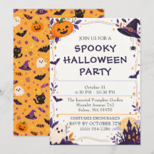 Gruselige Halloween-Party-Einladung – Spaß & Unhei