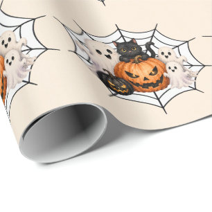 Gruselige Halloween-Party Geschenkpapier