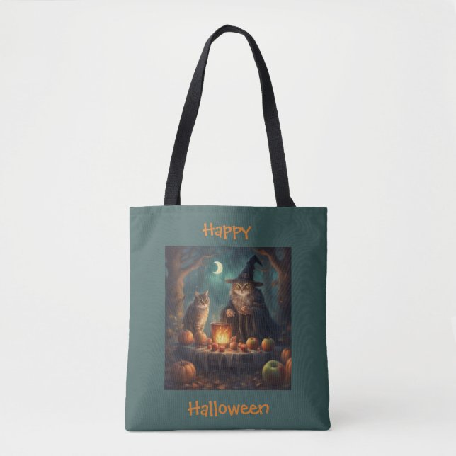 Gruselige Halloween-Party im Wald (Vorderseite)