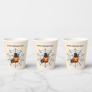 Gruselige Halloween-Party Pappbecher