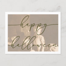 Gruselige Halloween-Postkartenvorlage
