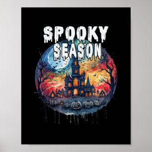 Gruselige Halloween-Saison Poster