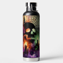 GRUSELIGE HALLOWEEN SCHÄDEL KERZEN FLEDERMÄUSE & S TRINKFLASCHE