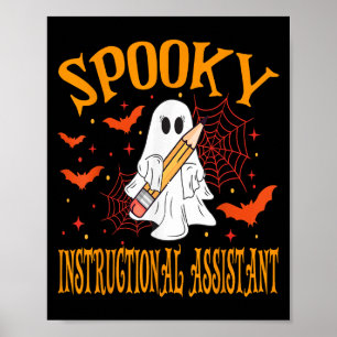 Gruselige Halloween Schule Anleitung Poster