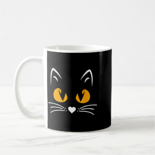 Gruselige Halloween-Schwarze-Katze-Jungs-Mädchen-K Kaffeetasse