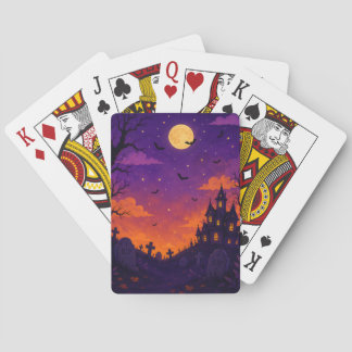 Gruselige Halloween-Spielkarten Spielkarten