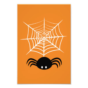 Gruselige Halloween-Spinnen-Illustration Fotodruck