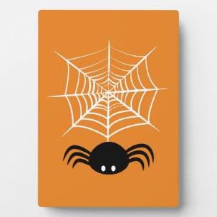 Gruselige Halloween-Spinnen-Illustration Fotoplatte