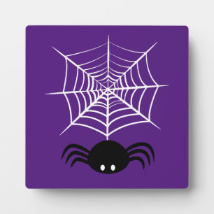 Gruselige Halloween-Spinnen-Illustration Fotoplatte