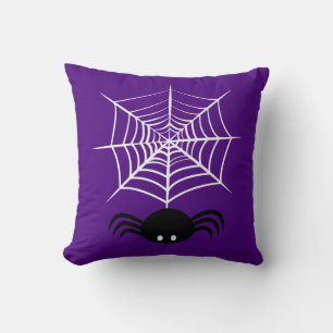 Gruselige Halloween-Spinnen-Illustration Kissen