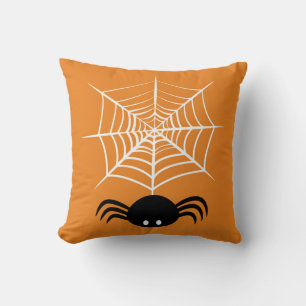 Gruselige Halloween-Spinnen-Illustration Kissen