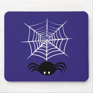 Gruselige Halloween-Spinnen-Illustration Mousepad