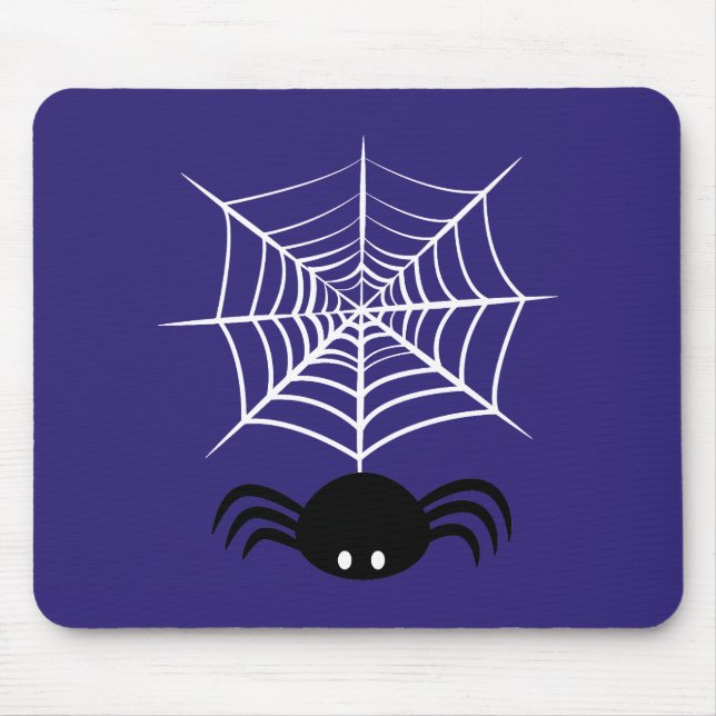 Gruselige Halloween-Spinnen-Illustration Mousepad (Vorne)