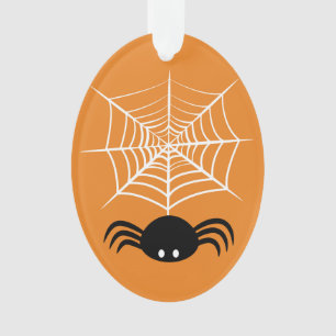 Gruselige Halloween-Spinnen-Illustration Ornament