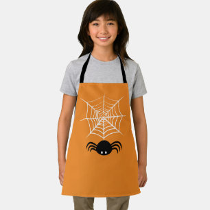 Gruselige Halloween-Spinnen-Illustration Schürze