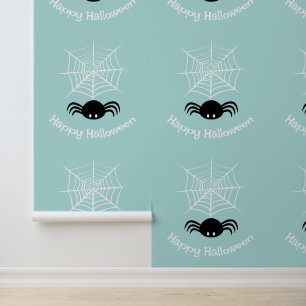 Gruselige Halloween-Spinnen-Illustration Tapete
