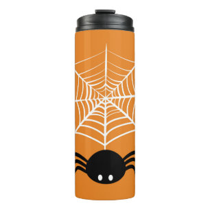 Gruselige Halloween-Spinnen-Illustration Thermosbecher