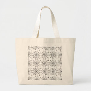 Gruselige Halloween-Spinnennetz-Muster-Tasche Jumbo Stoffbeutel