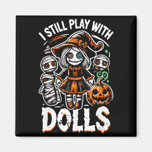 Gruselige Halloween-Voodoo-Puppe für Horror-Fans  Magnet