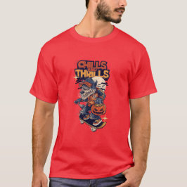 Gruselige Halloween-Werwolf-Skateboard T-Shirt
