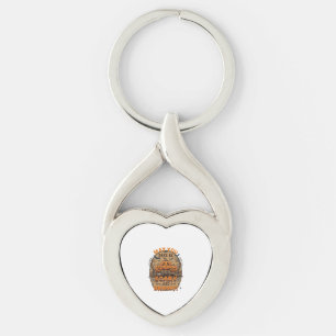 Gruselige helle Halloween-Kürbisse Fledermäuse Bes Schlüsselanhänger