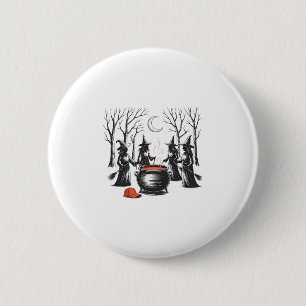Gruselige Hexe Halloween Anti Trump Feministin Fra Button
